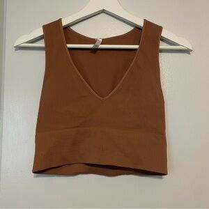 Tan crop top